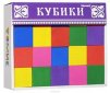Детские деревянные цветные кубики (20 штук)